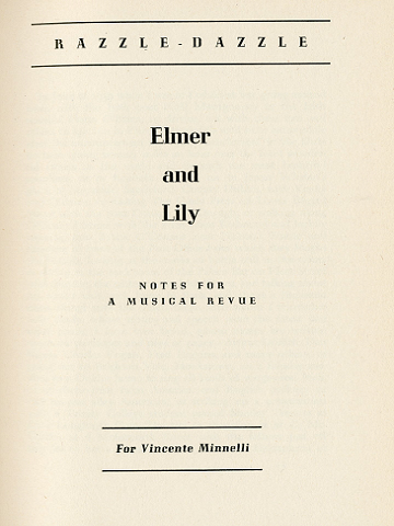 Elmer and Lily (1943) book cover